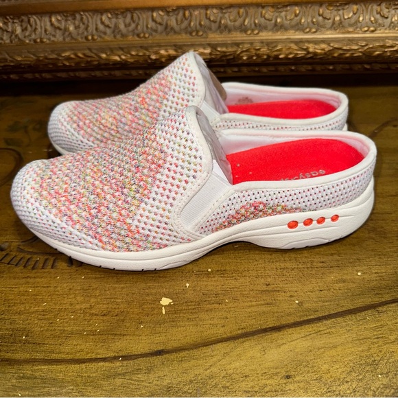 EASY Spirit The Take Knit Eco Slip On Mule Multicolor White Size 9 M Brand New - Picture 1 of 12